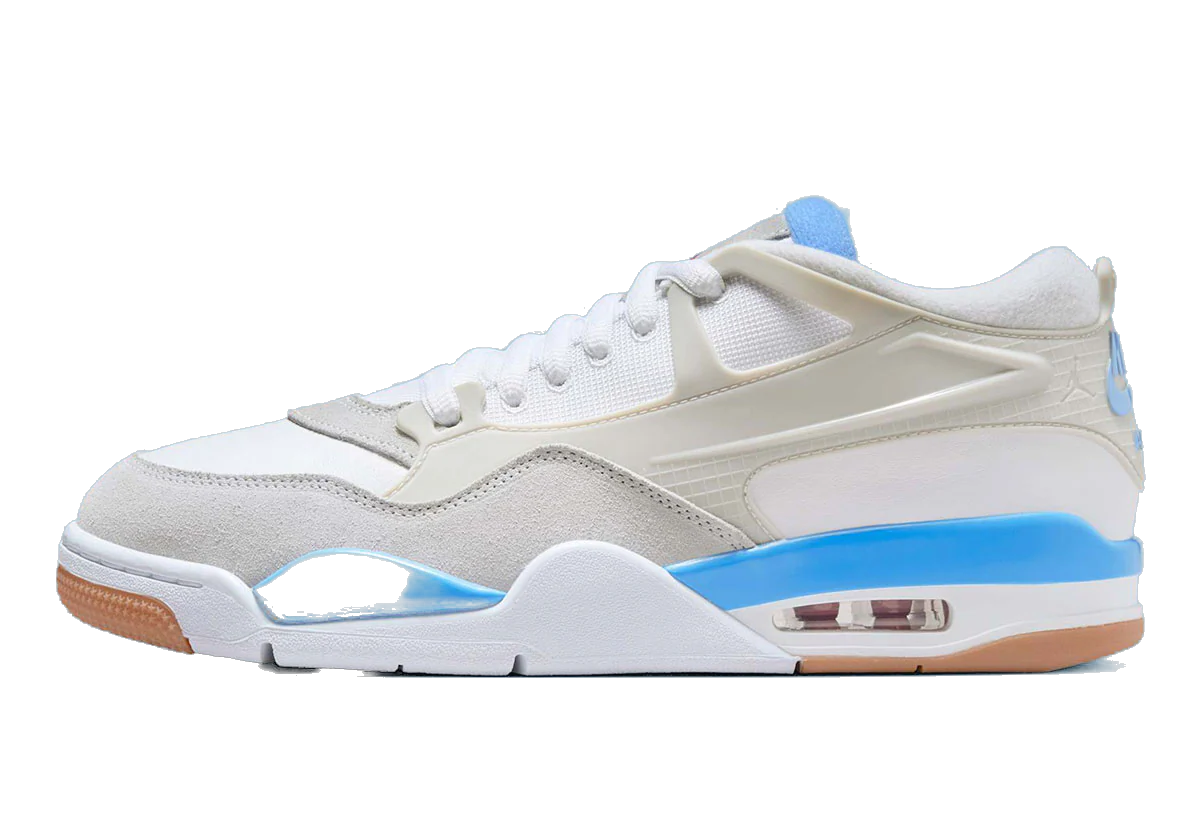 Nike Men's Air Jordan 4 Rm Shoes - White / University Blue - Image 3