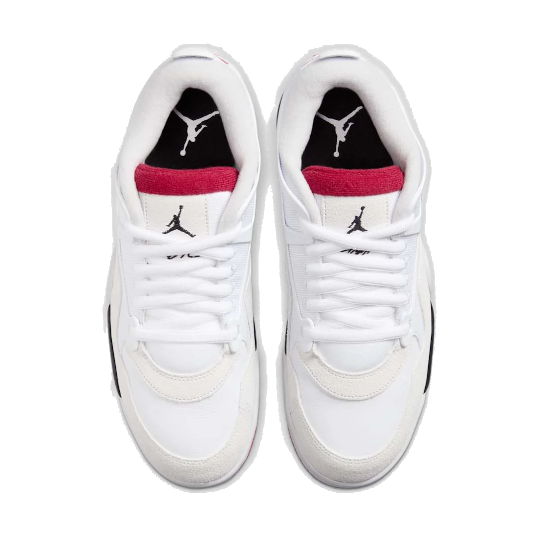 Nike Men's Air Jordan 4 Rm Shoes - White / Varsity Red / Black / Neutral Grey - Image 4