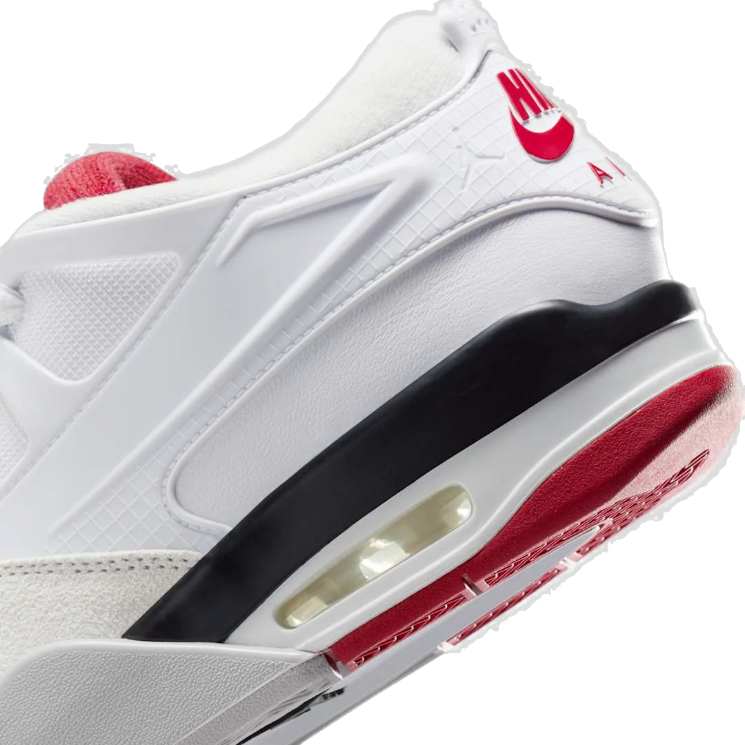Nike Men's Air Jordan 4 Rm Shoes - White / Varsity Red / Black / Neutral Grey - Image 5