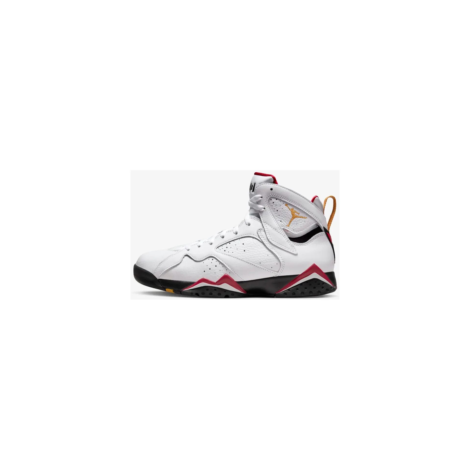 Nike Men's Air Jordan 7 Shoes - White / Black / Cardinal Red / Chutney - Image 3