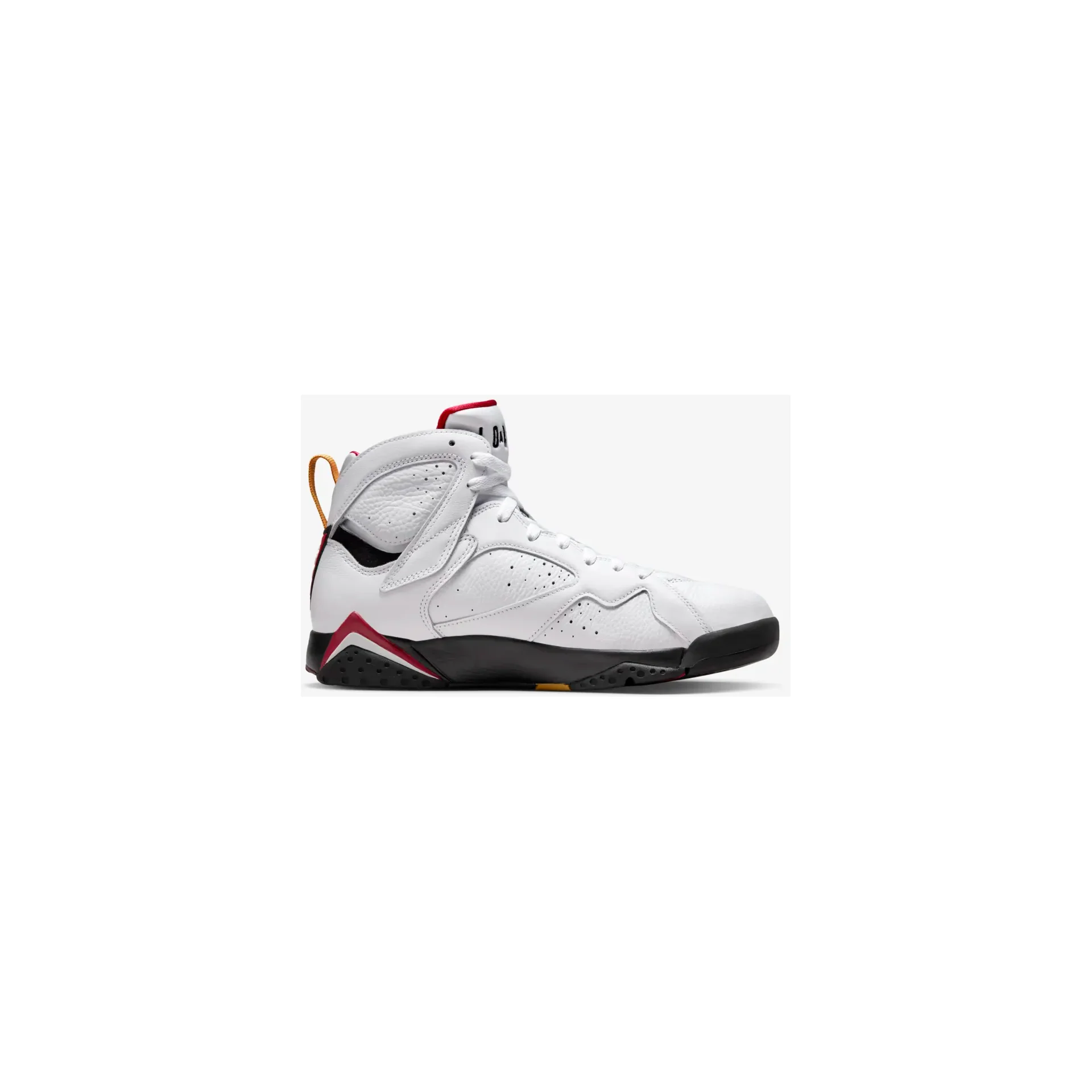 Nike Men's Air Jordan 7 Shoes - White / Black / Cardinal Red / Chutney - Image 4