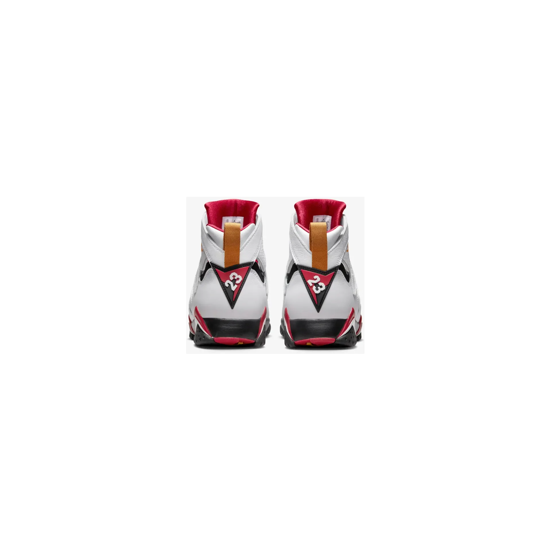 Nike Men's Air Jordan 7 Shoes - White / Black / Cardinal Red / Chutney - Image 5