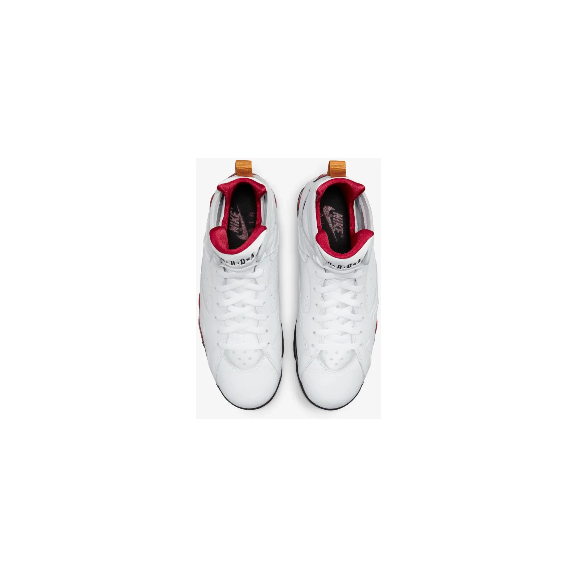 Nike Men's Air Jordan 7 Shoes - White / Black / Cardinal Red / Chutney - Image 6
