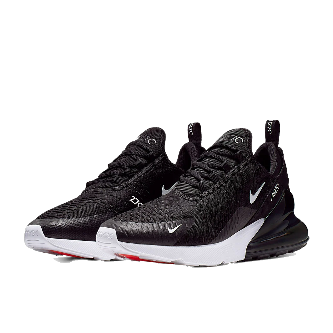 Nike Men's Air Max 270 Shoes - Black / White - Image 2