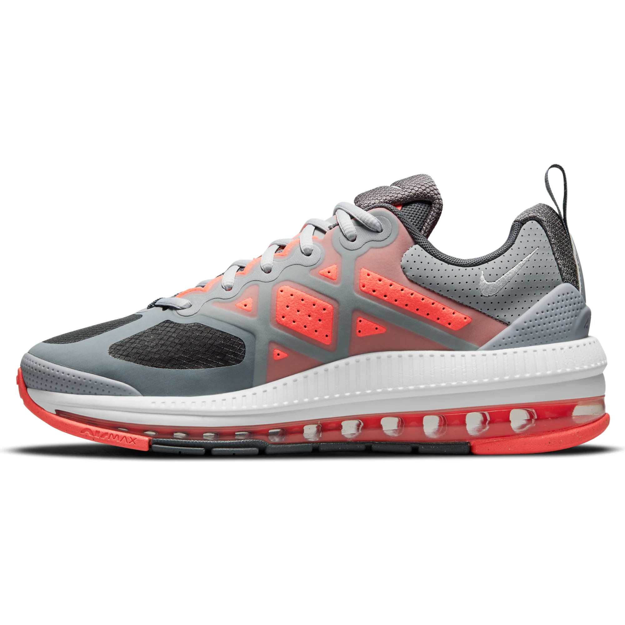Nike Men's Air Max Genome Shoes - Light Smoke Grey / Bright Mango / Summit White / Iron Grey - Image 2