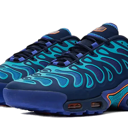 Nike Men's Air Max Plus Drift Shoes - Midnight Navy / Dusty Cactus / Persian Violet / Total Orange - Image 2