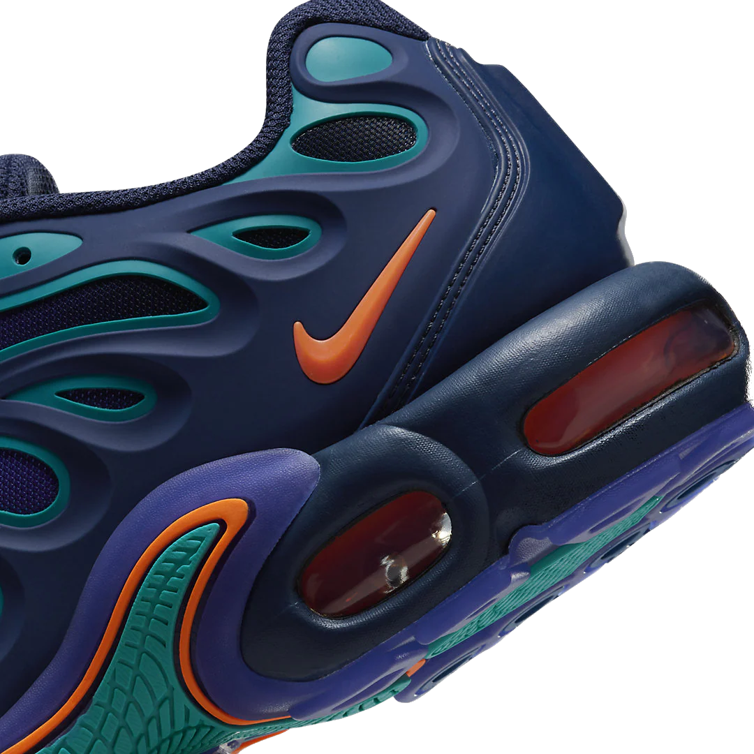 Nike Men's Air Max Plus Drift Shoes - Midnight Navy / Dusty Cactus / Persian Violet / Total Orange - Image 6