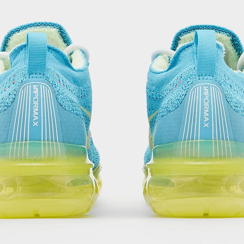 Nike Men's Air Vapormax 2023 Flyknit Shoes - Baltic Blue / Citron Tint / Green Abyss - Image 3