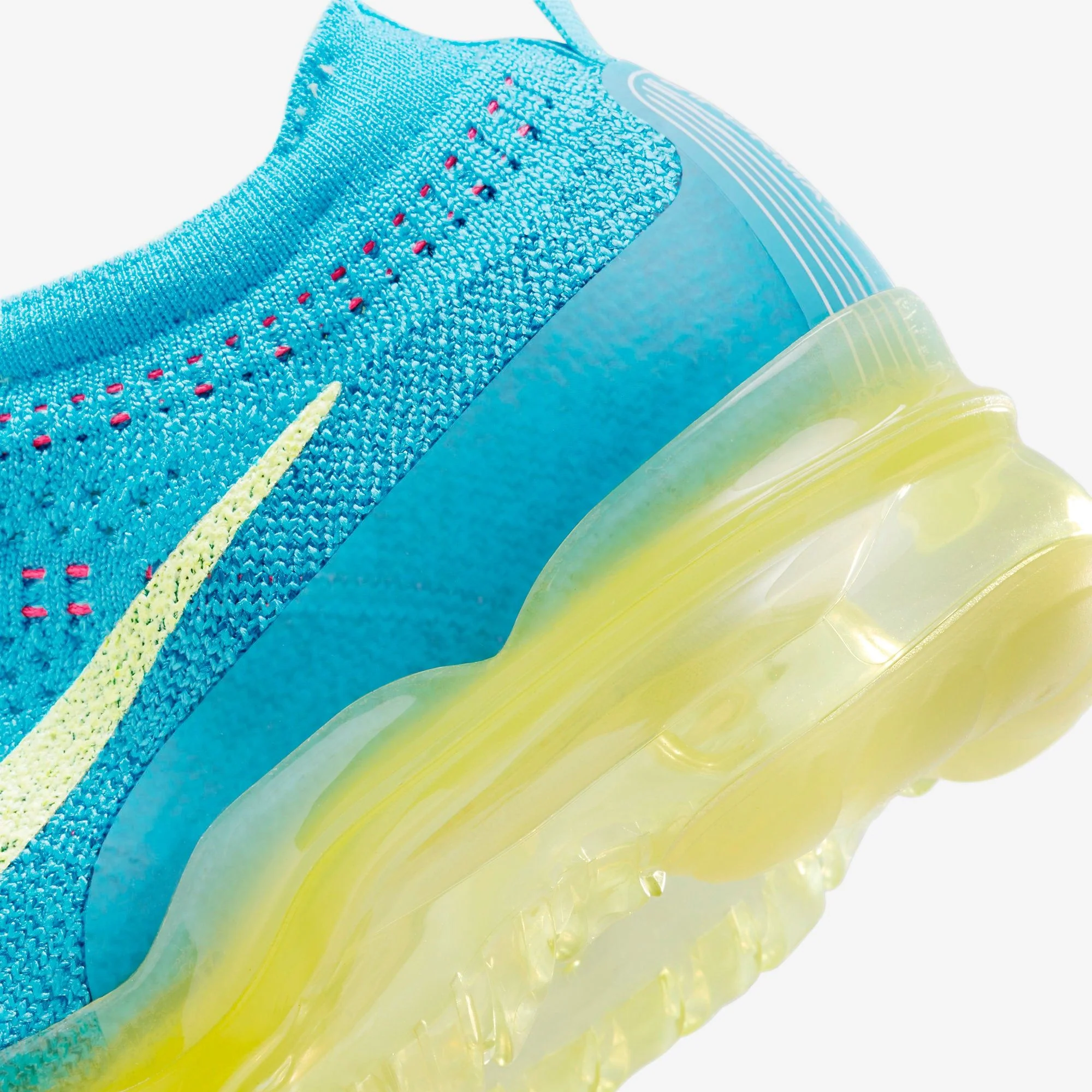 Nike Men's Air Vapormax 2023 Flyknit Shoes - Baltic Blue / Citron Tint / Green Abyss - Image 5