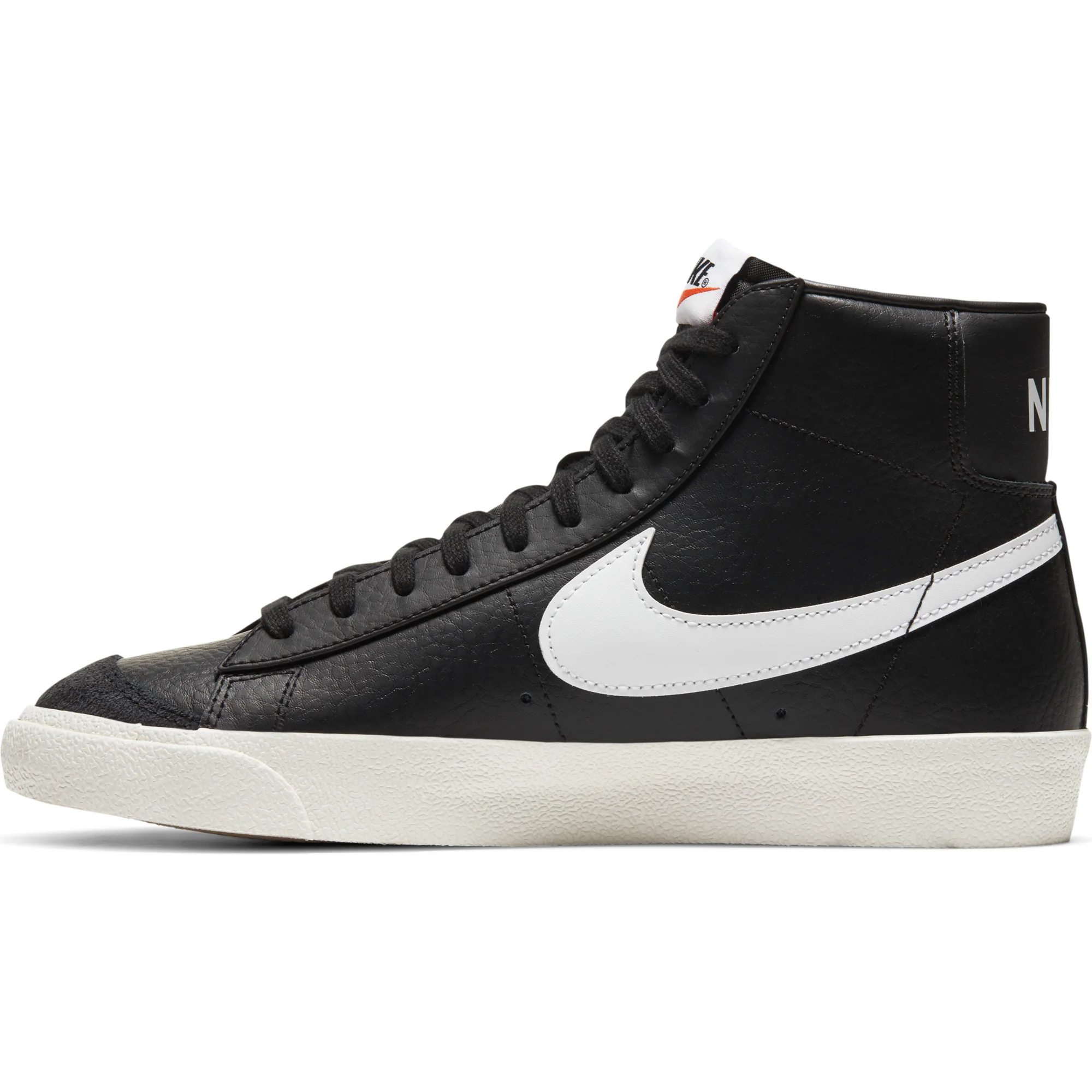 Nike Men's Blazer Mid '77 Vintage Shoes - Black / Sail - Image 2