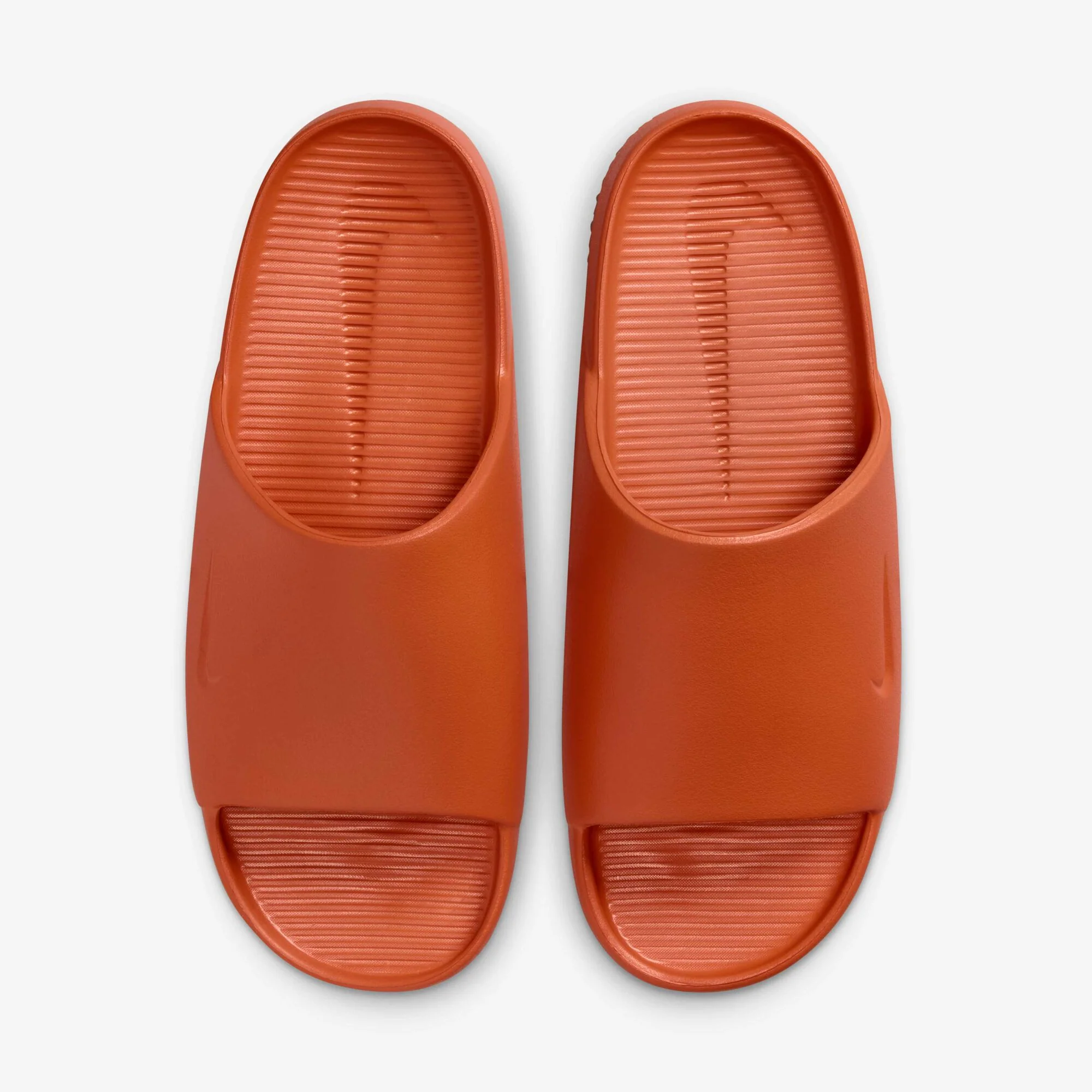 Nike Men's Calm Slides - Campfire Orange / Gum Medium Brown - Image 6