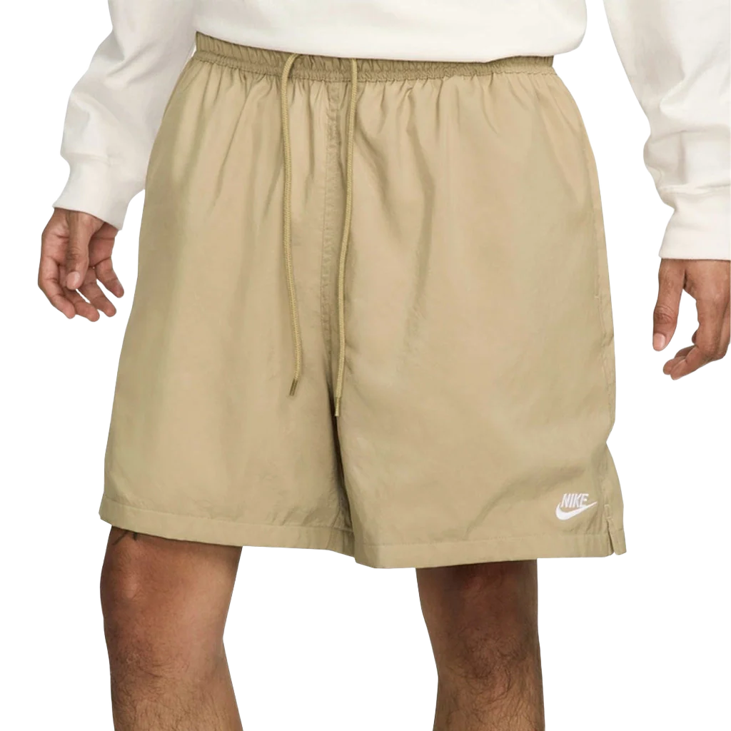 Nike Men's Club Woven Flow Shorts Apparel - Parachute Beige / White - Image 2