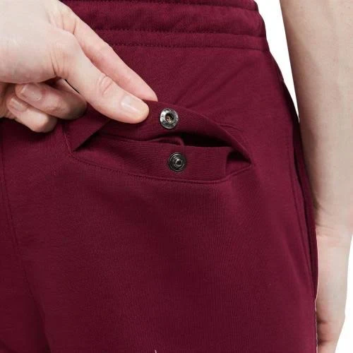Nike Men's French Terry Pants - Burgundy Red - Image 8