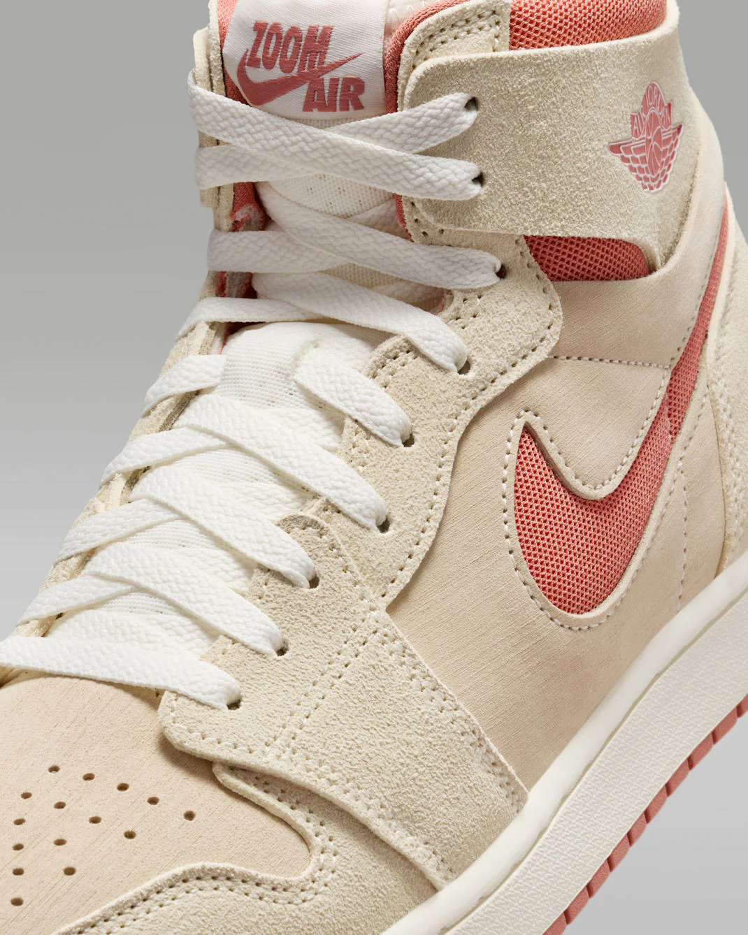 Nike Men's Jordan 1 High Zoom Air Cmft 2 Shoes - Sail / Burnt Sunrise / Sail / Terra Blush - Image 8