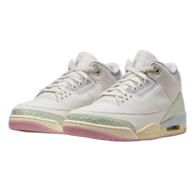 Nike Men's Jordan 3 Retro Spring Is In The Air Shoes - Sail / Jade Aura / Aura / Iced Carmine - Image 2