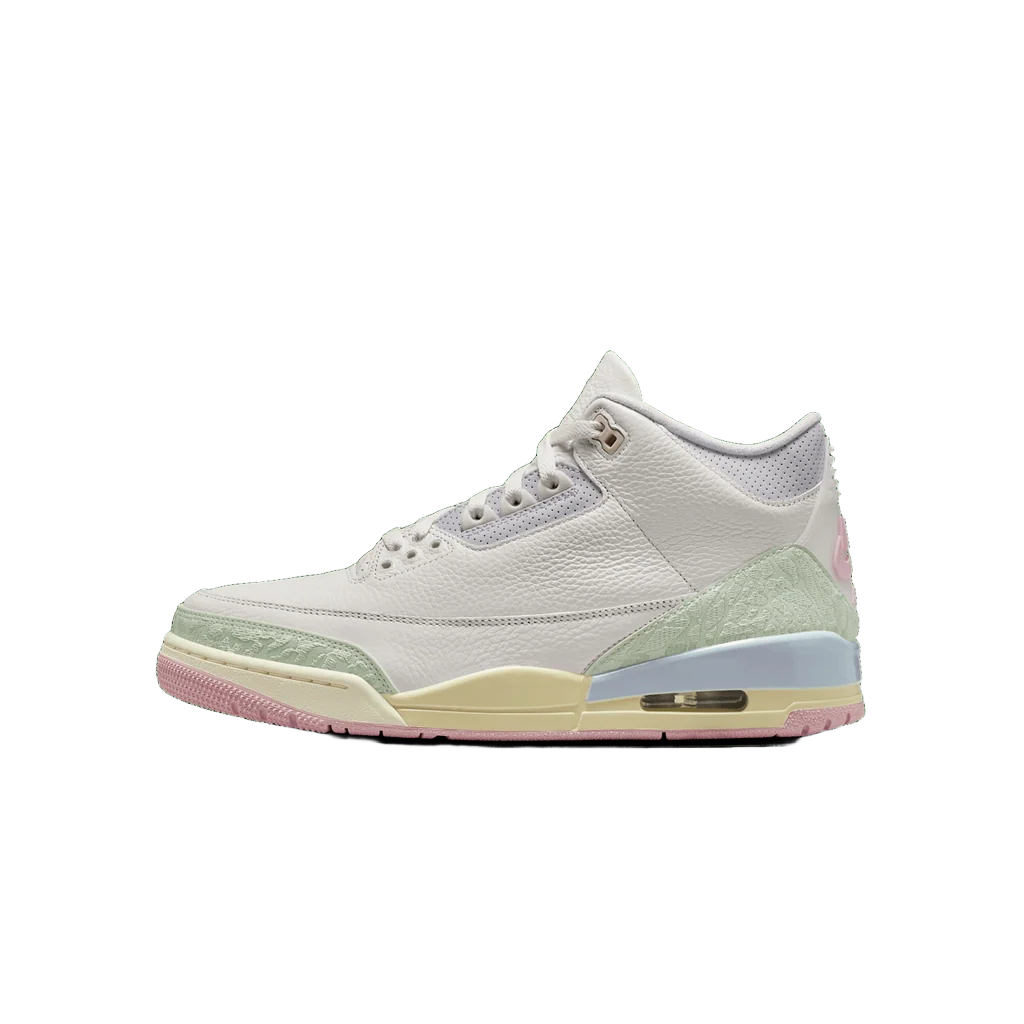 Nike Men's Jordan 3 Retro Spring Is In The Air Shoes - Sail / Jade Aura / Aura / Iced Carmine - Image 3