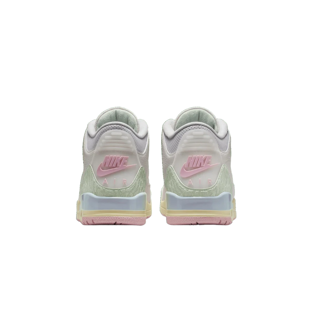 Nike Men's Jordan 3 Retro Spring Is In The Air Shoes - Sail / Jade Aura / Aura / Iced Carmine - Image 4