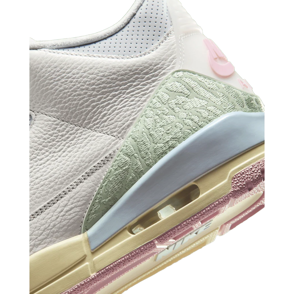 Nike Men's Jordan 3 Retro Spring Is In The Air Shoes - Sail / Jade Aura / Aura / Iced Carmine - Image 5