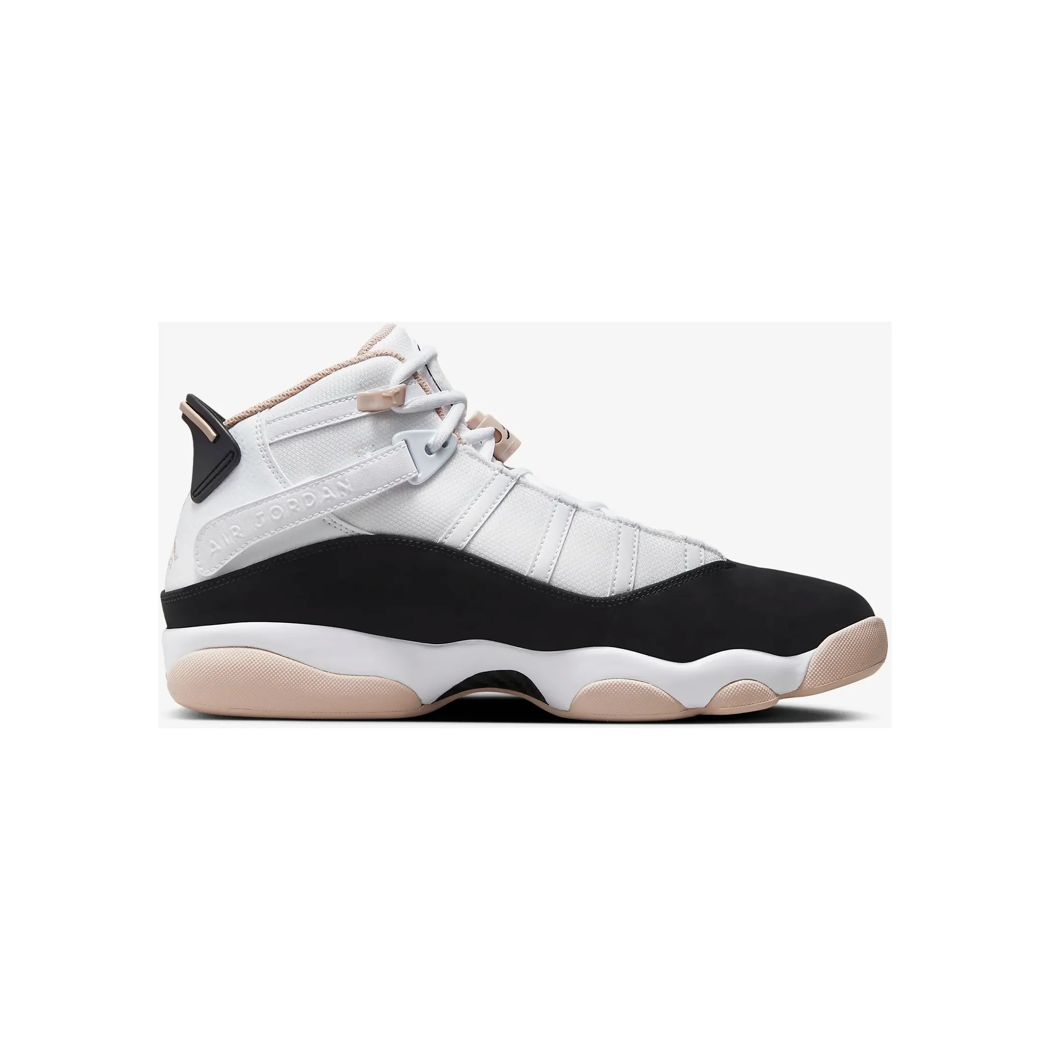 Nike Men's Jordan 6 Rings Shoes - White / Fossil Stone / Black - Image 4