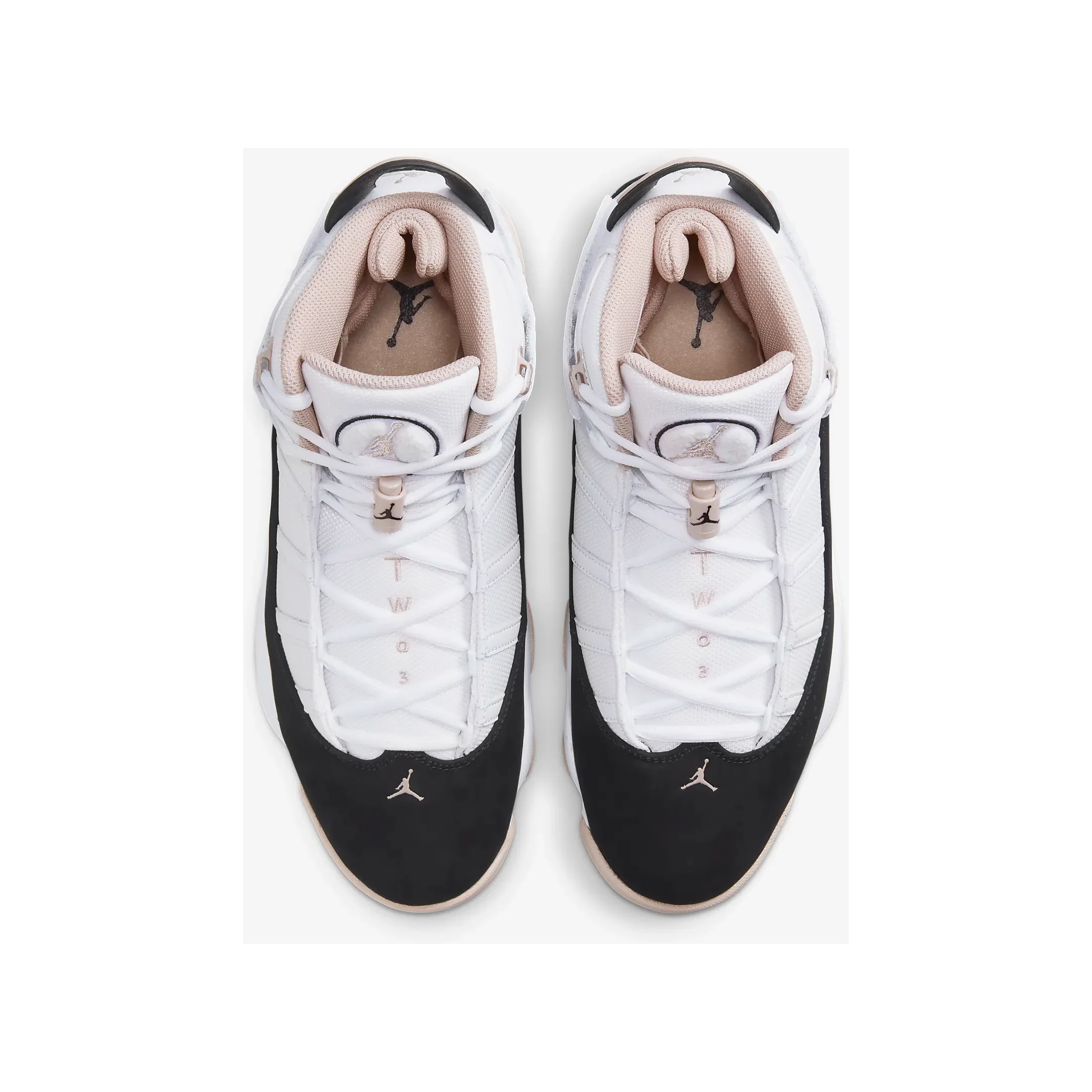 Nike Men's Jordan 6 Rings Shoes - White / Fossil Stone / Black - Image 5