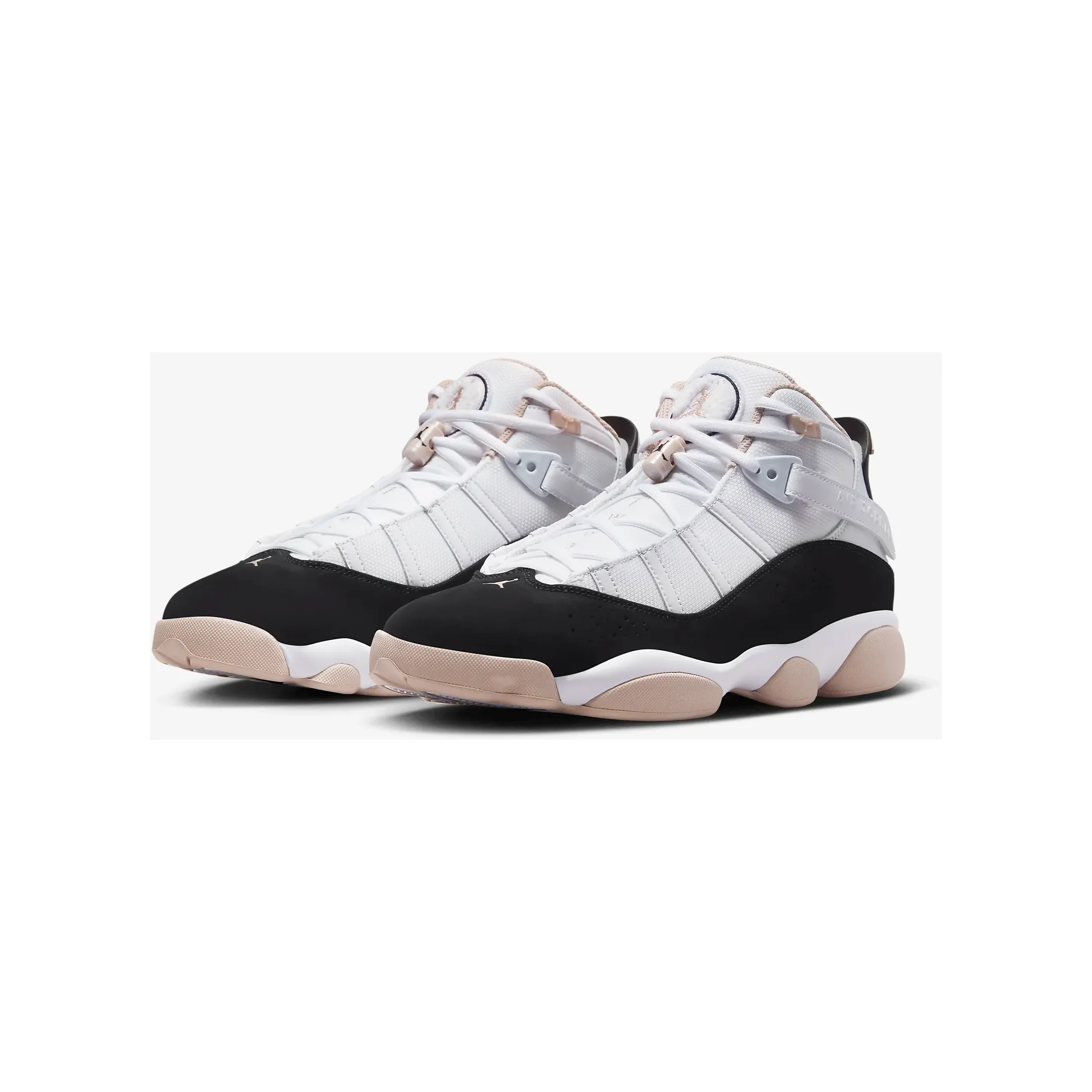 Nike Men's Jordan 6 Rings Shoes - White / Fossil Stone / Black - Image 6
