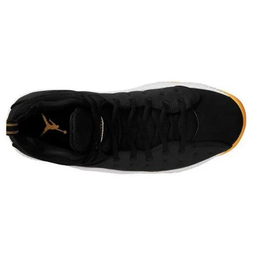 Nike Men's Jordan Jumpman Team II Black Taxi Shoes - Black / Yellow - Image 4