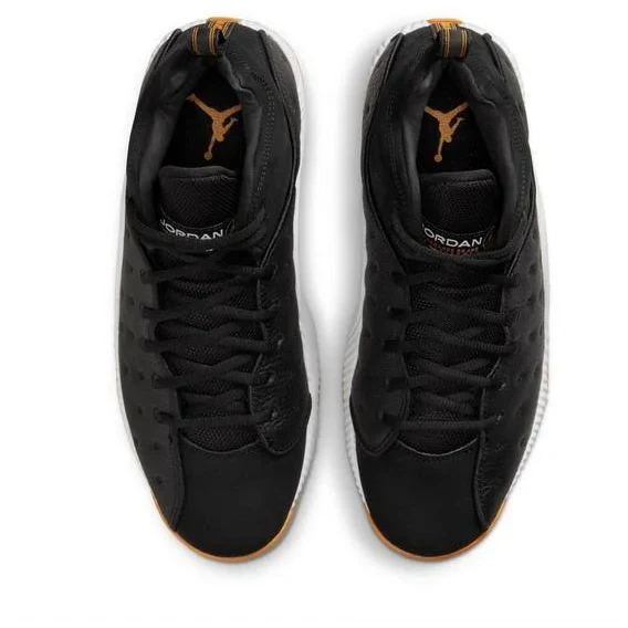 Nike Men's Jordan Jumpman Team II Black Taxi Shoes - Black / Yellow - Image 6