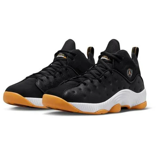 Nike Men's Jordan Jumpman Team II Black Taxi Shoes - Black / Yellow - Image 7