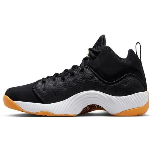 Nike Men's Jordan Jumpman Team II Black Taxi Shoes - Black / Yellow - Image 8