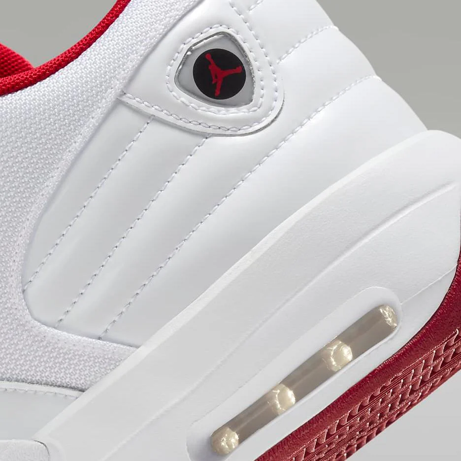 Nike Men's Jordan Max Aura 6 Shoes - White / Black / Gym Red - Image 9