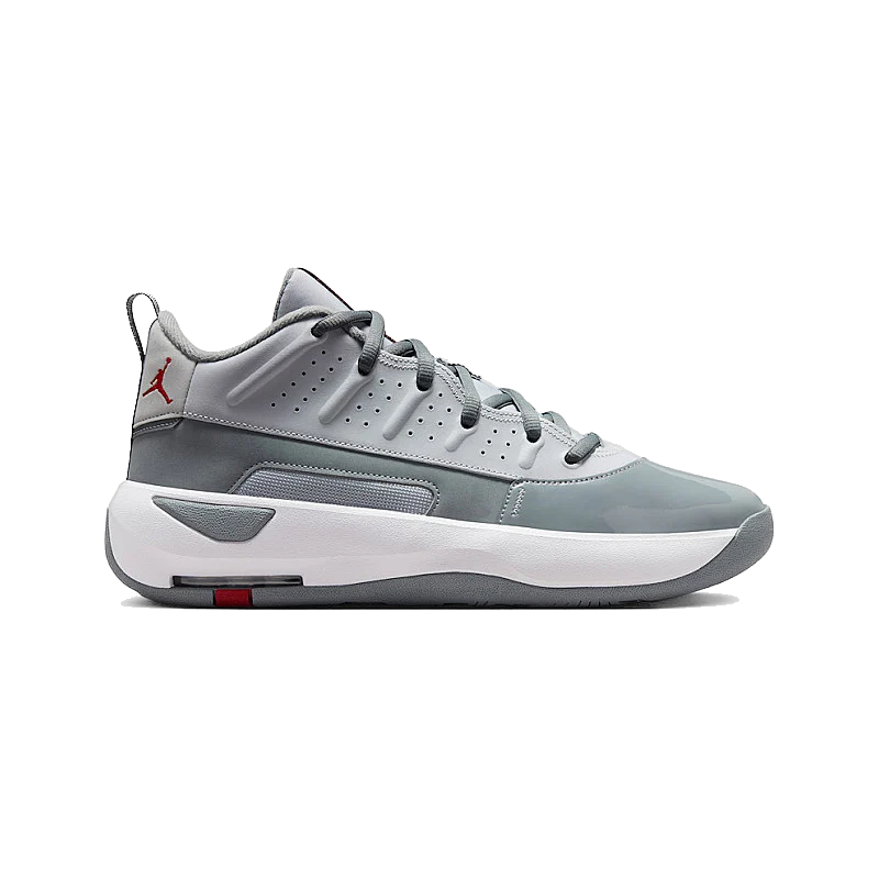 Nike Men's Jordan Max Aura 7 Shoes - Wolf Grey / Cool Grey / White / Varsity Red