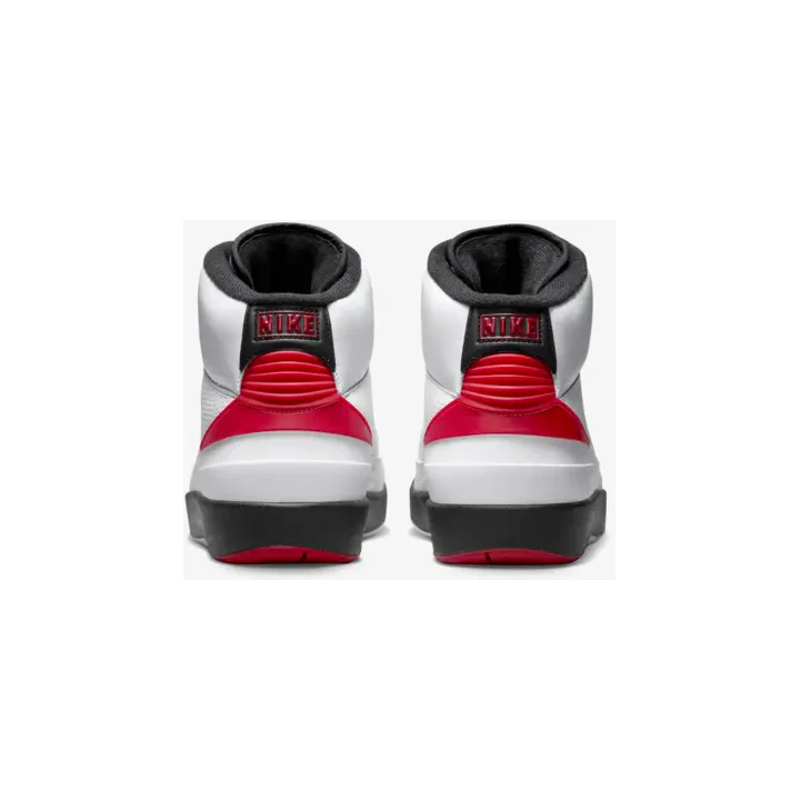 Nike Men's Jordan Retro 2 Shoes - White / Varsity Red / Black - Image 6