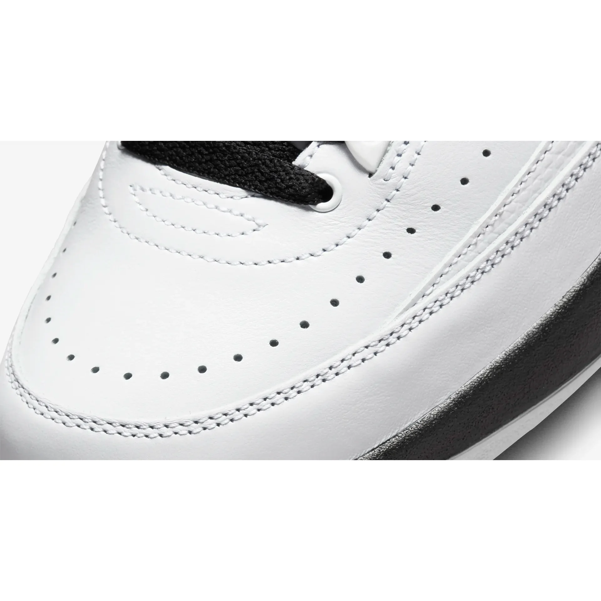 Nike Men's Jordan Retro 2 Shoes - White / Varsity Red / Black - Image 8