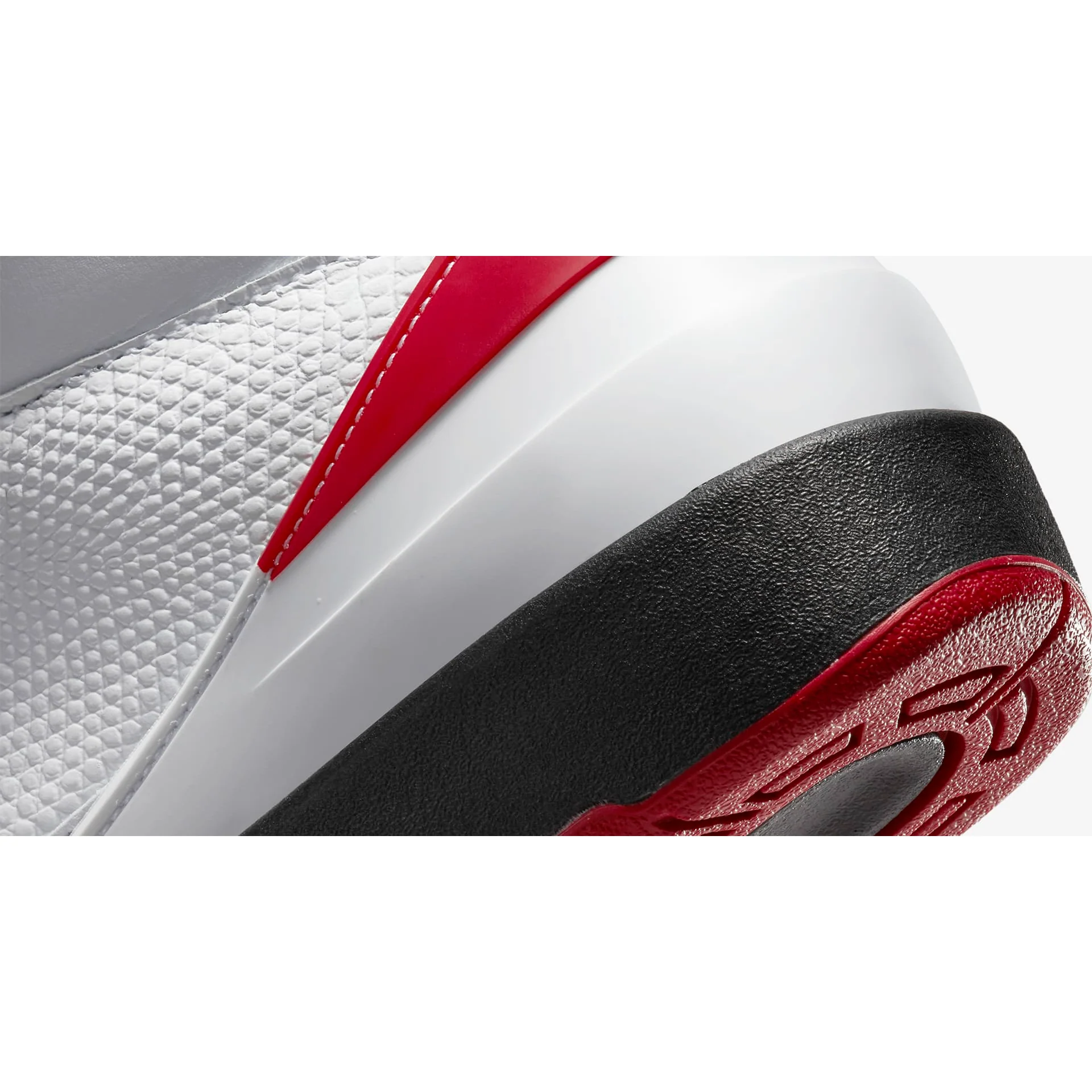 Nike Men's Jordan Retro 2 Shoes - White / Varsity Red / Black - Image 9