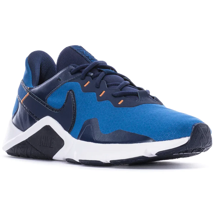 Nike Men's Legend Essential 2 Shoes - Navy / Blue - Image 2