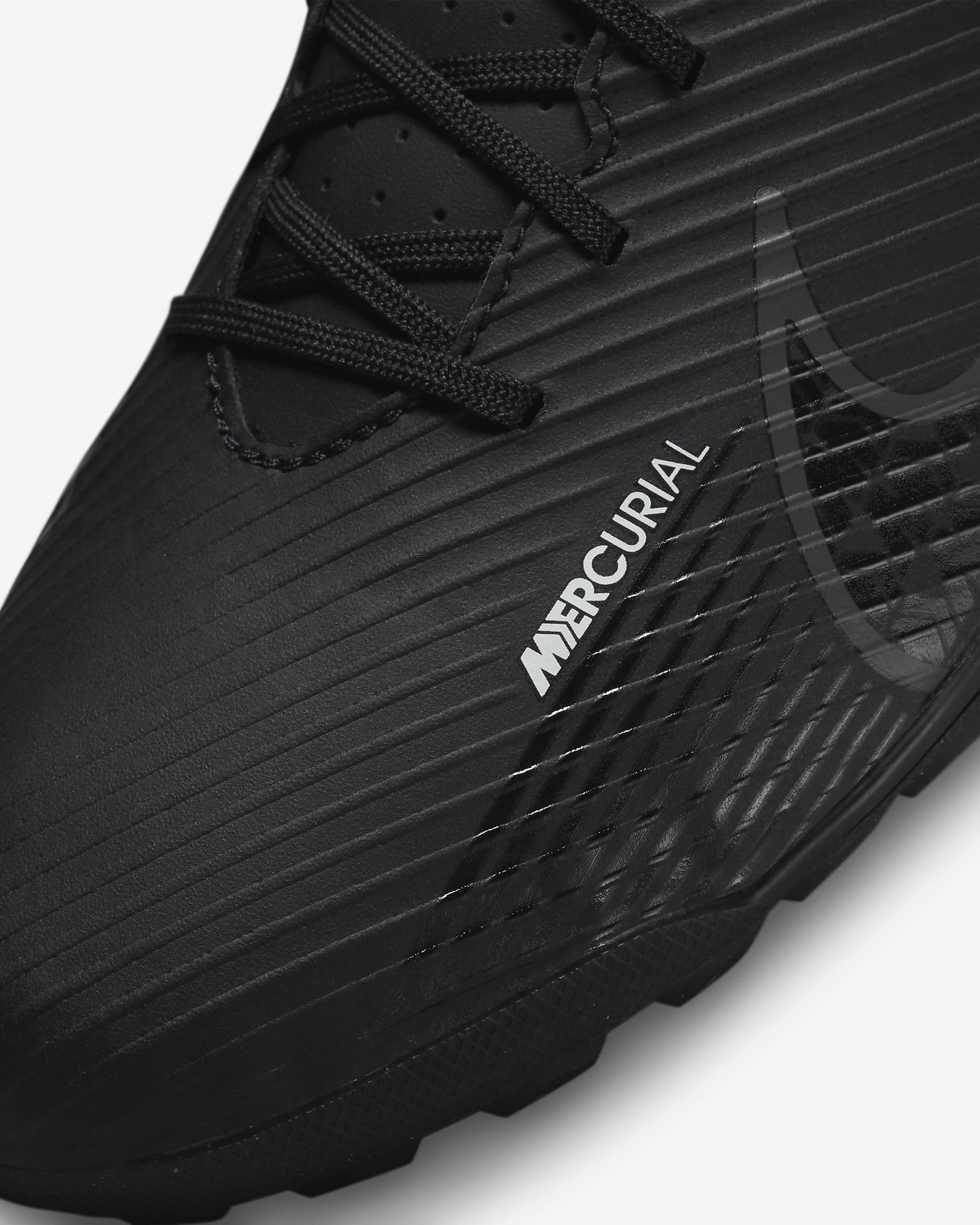 Nike Men's Mercurial Vapor 15 Club Soccer Shoes - Black / Summit White / Volt / Dark Smoke Grey - Image 8