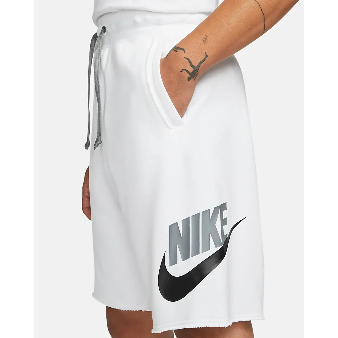 Nike Men's Sportswear Sport Essentials Shorts - White / Black - Image 5