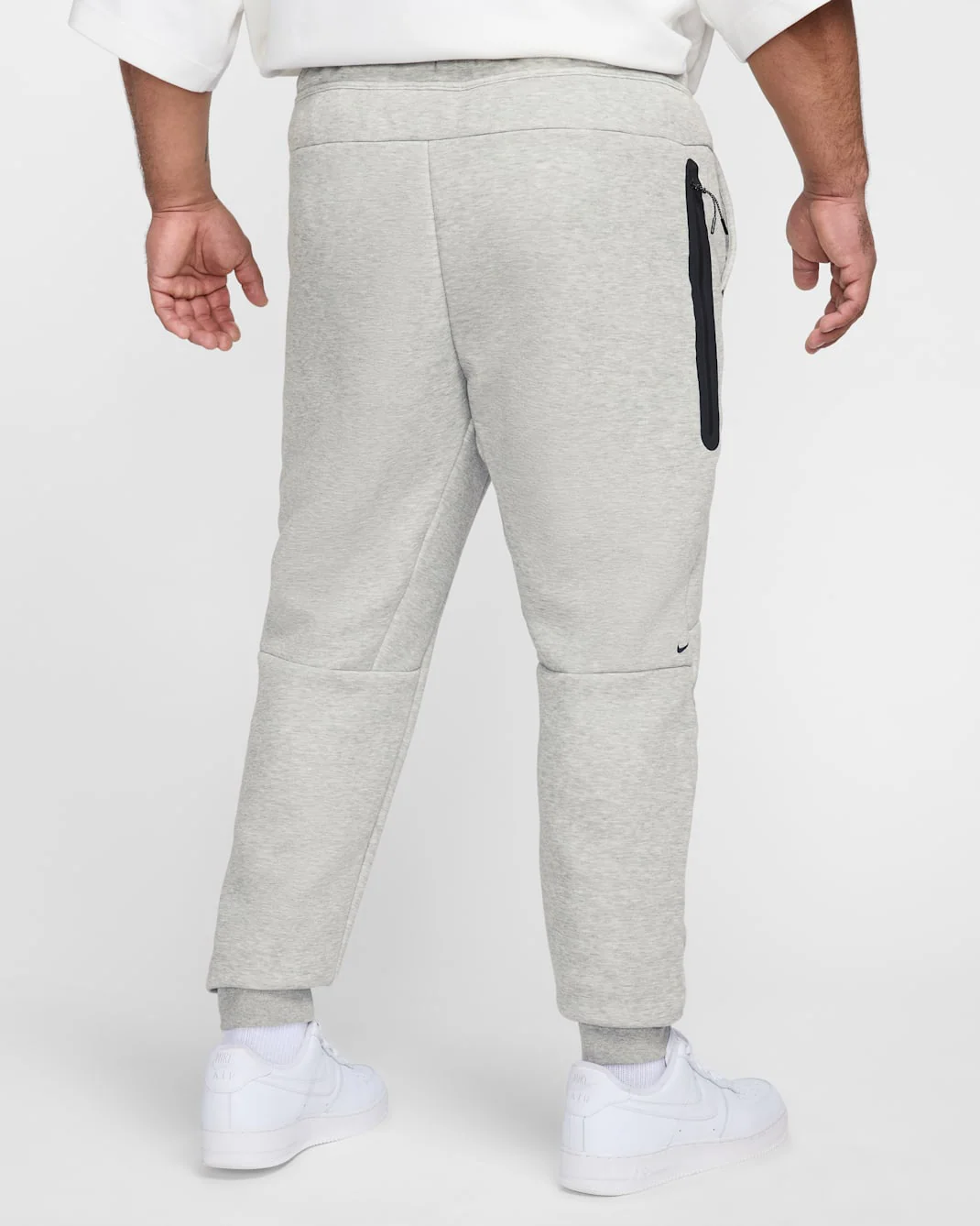 Nike Men's Tech Fleece Joggers - Dark Grey Heather / Black - Image 10