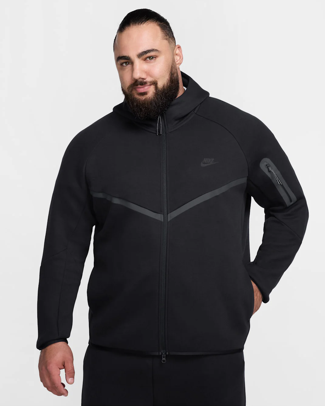 Nike Men's Tech Fleece Windrunner Full-Zip Jacket - Black - Image 13