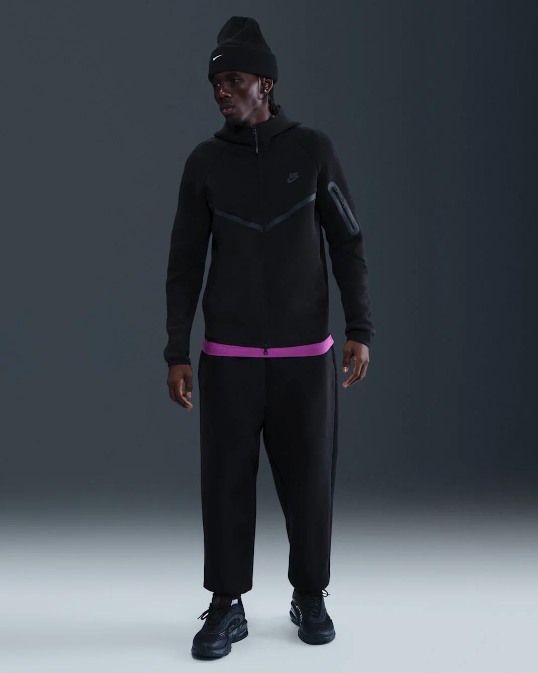 Nike Men's Tech Fleece Windrunner Full-Zip Jacket - Black - Image 5