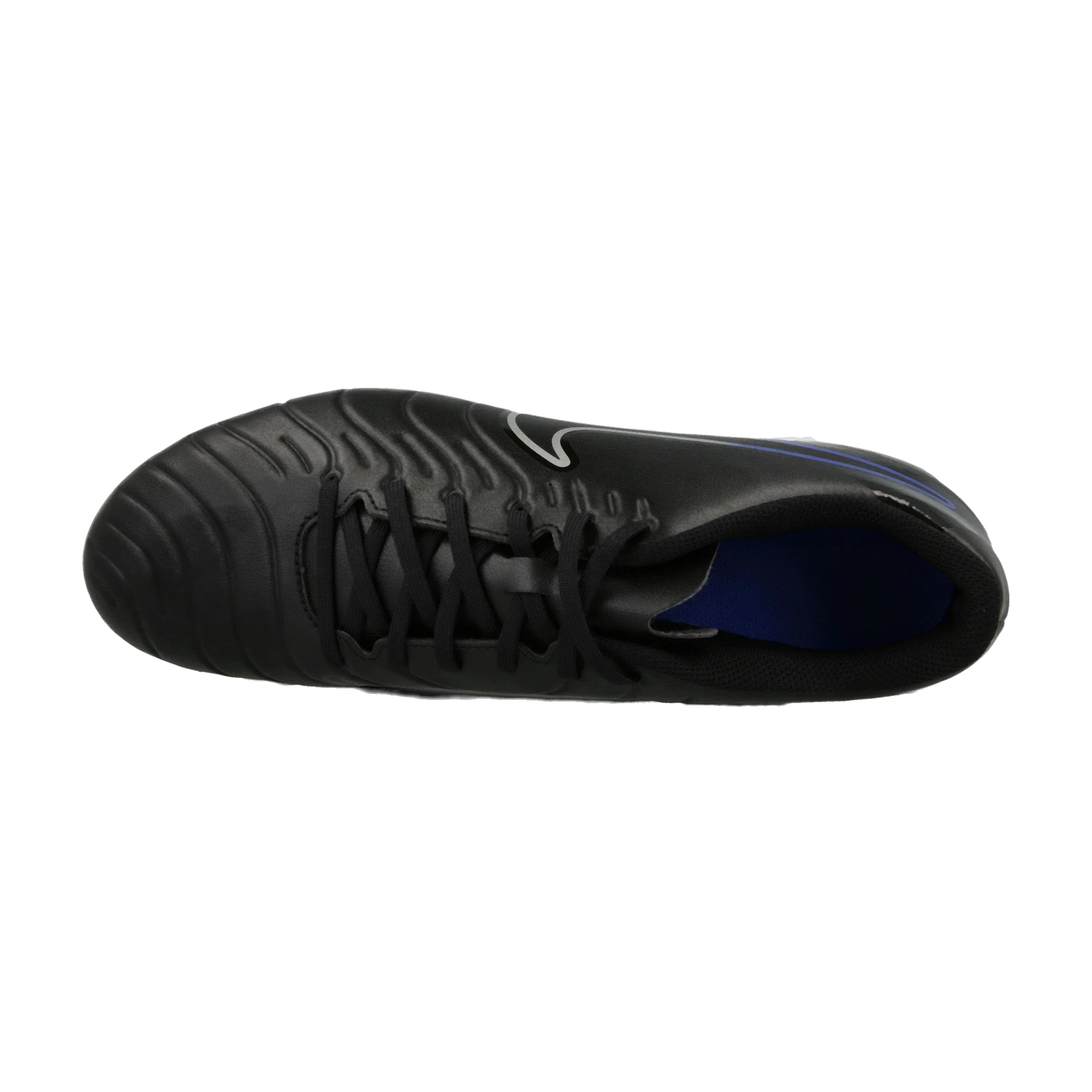 Nike Men's Tiempo Legend 10 Club Soccer Shoes - Black / Chrome / Hyper Royal - Image 7