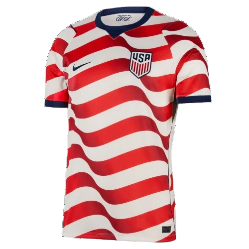 Nike Men's Usmnt 2026 Stadium Home Dri-Fit Soccer Replica Jersey Apparel - Sail / Midnight Navy / Red