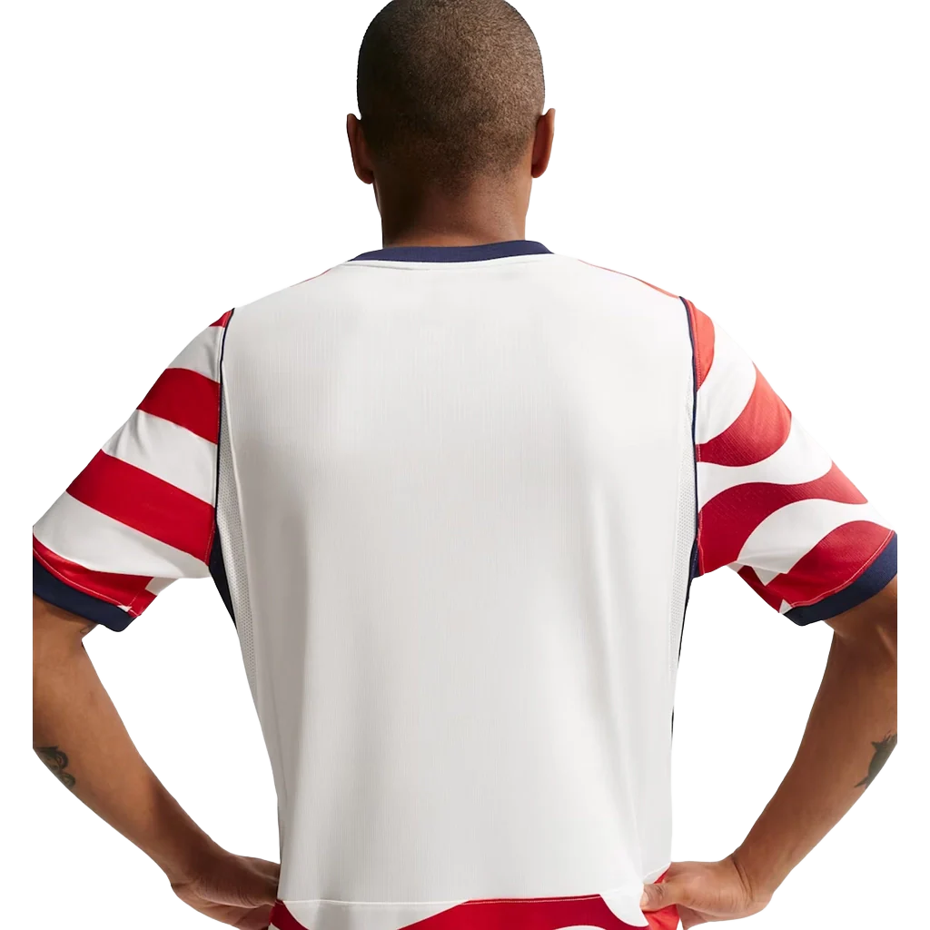 Nike Men's Usmnt 2026 Stadium Home Dri-Fit Soccer Replica Jersey Apparel - Sail / Midnight Navy / Red - Image 2