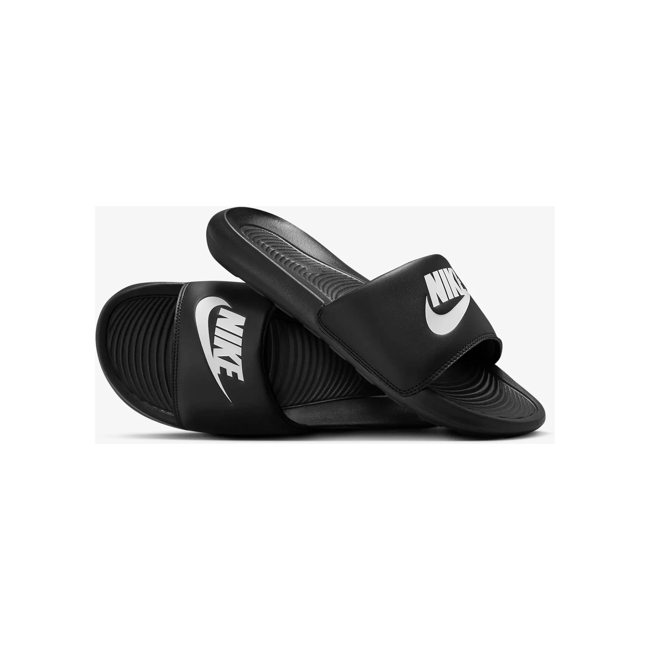 Nike Men's Victori One Slides - Black / White - Image 2
