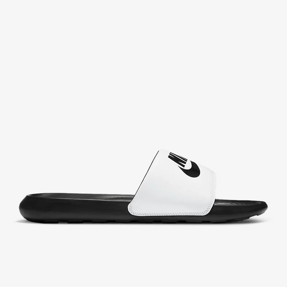 Nike Men's Victori One Slides - Black / White / Black - Image 6