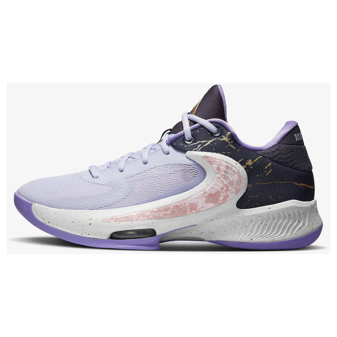 Nike Men's Zoom Freak 4 Shoes - Oxygen Space / Space Purple / Gridiron - Image 2