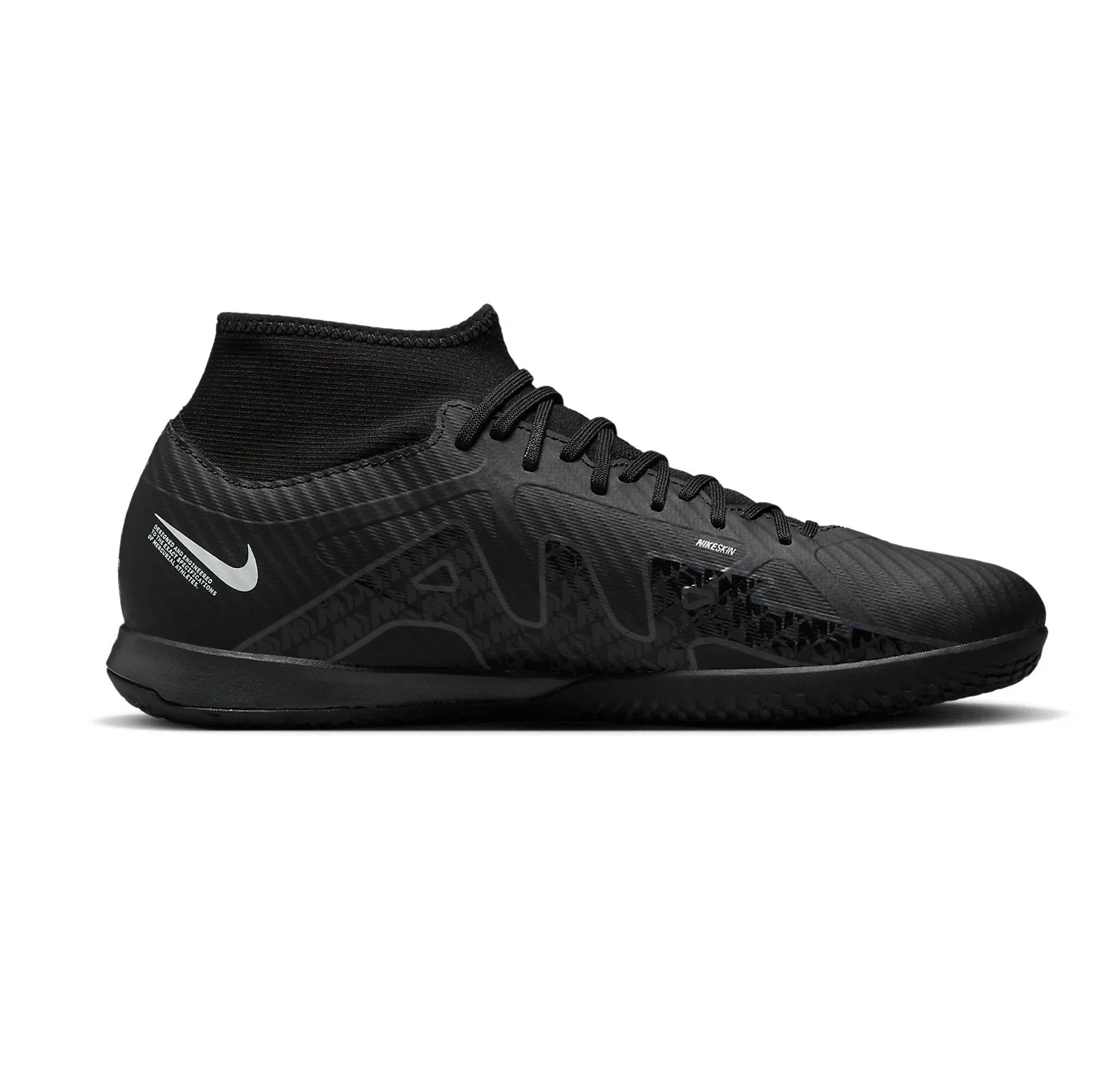 Nike Men's Zoom Mercurial Superfly 9 Academy Ic Soccer Shoes - Black / Summit White / Volt / Dark Smoke Grey