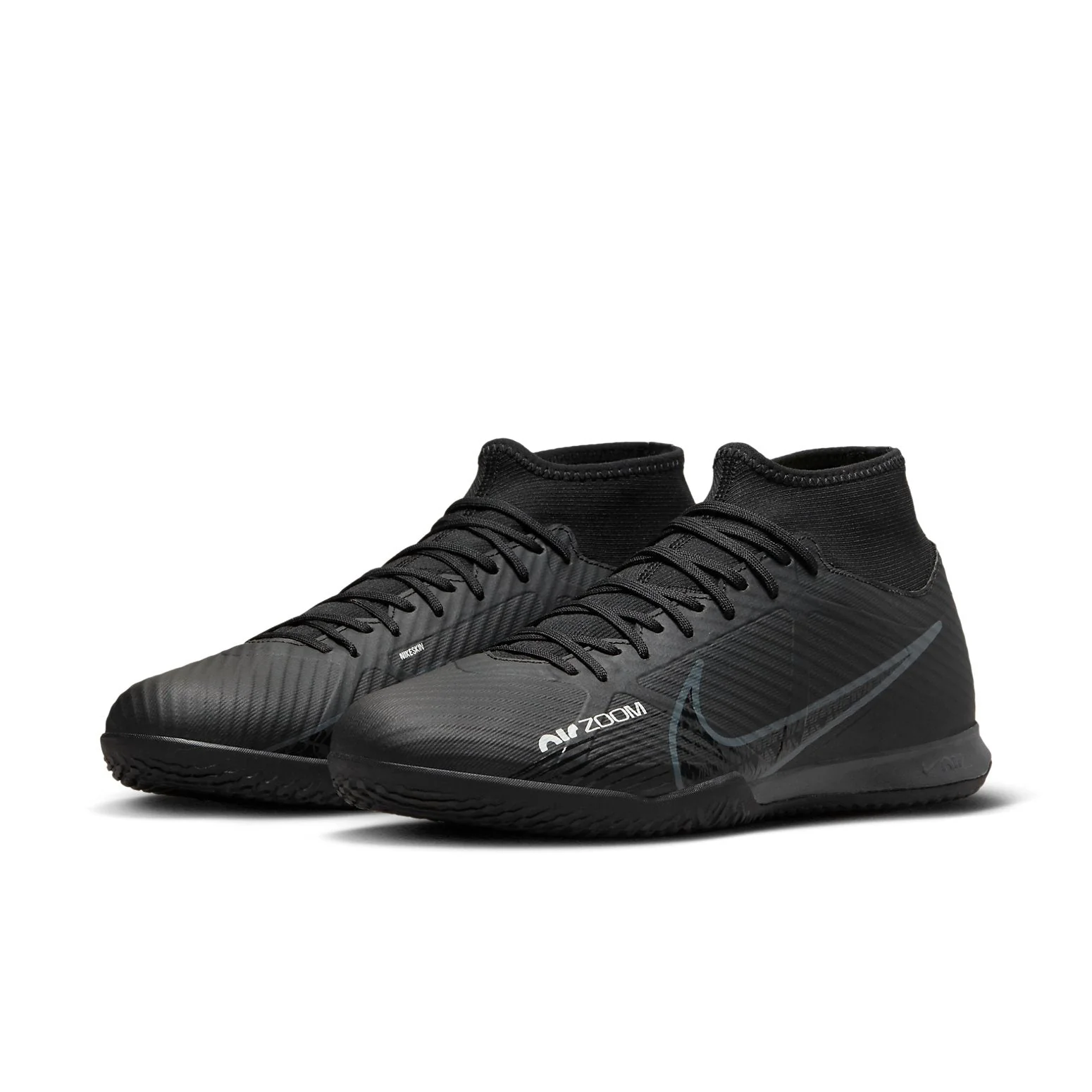 Nike Men's Zoom Mercurial Superfly 9 Academy Ic Soccer Shoes - Black / Summit White / Volt / Dark Smoke Grey - Image 2