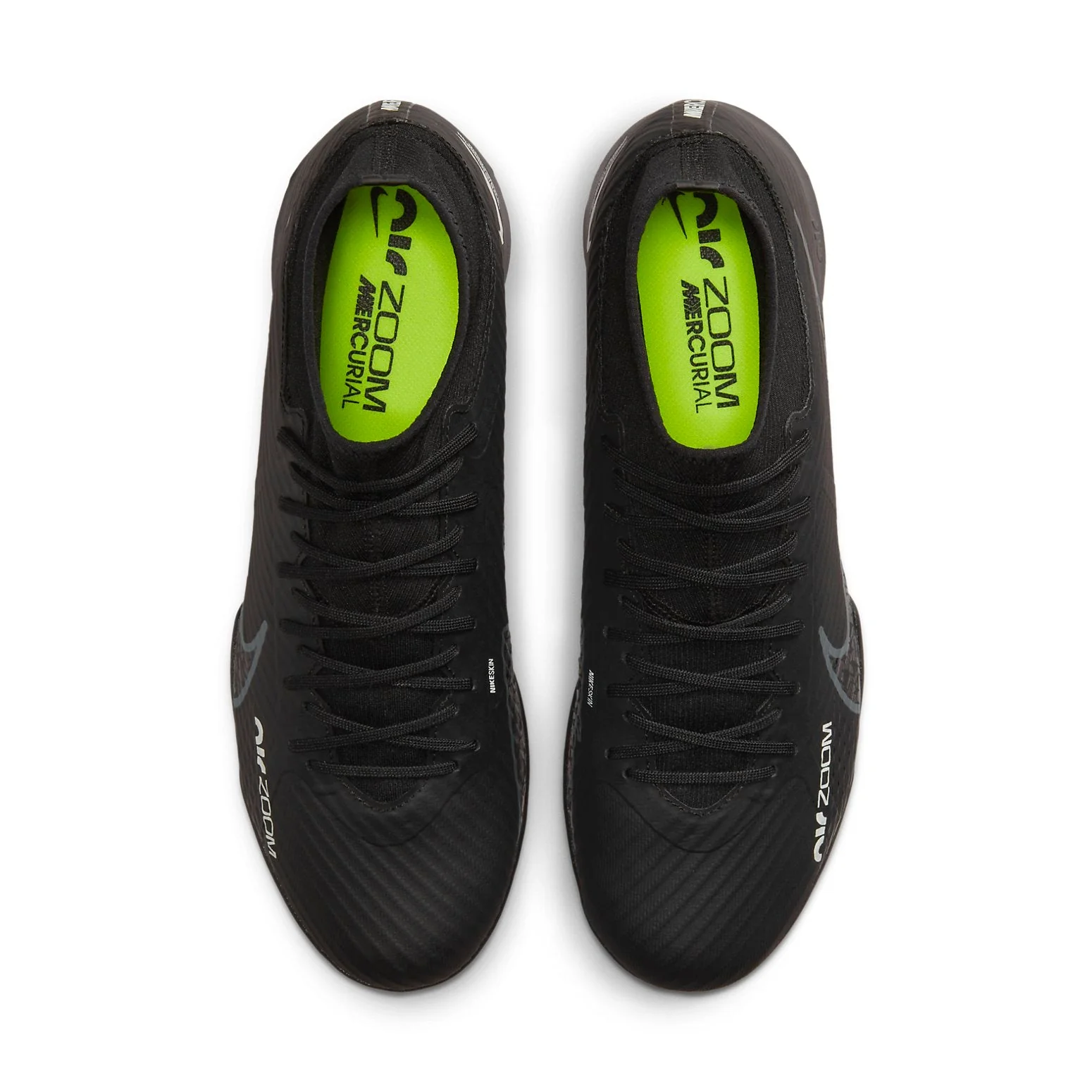 Nike Men's Zoom Mercurial Superfly 9 Academy Ic Soccer Shoes - Black / Summit White / Volt / Dark Smoke Grey - Image 4