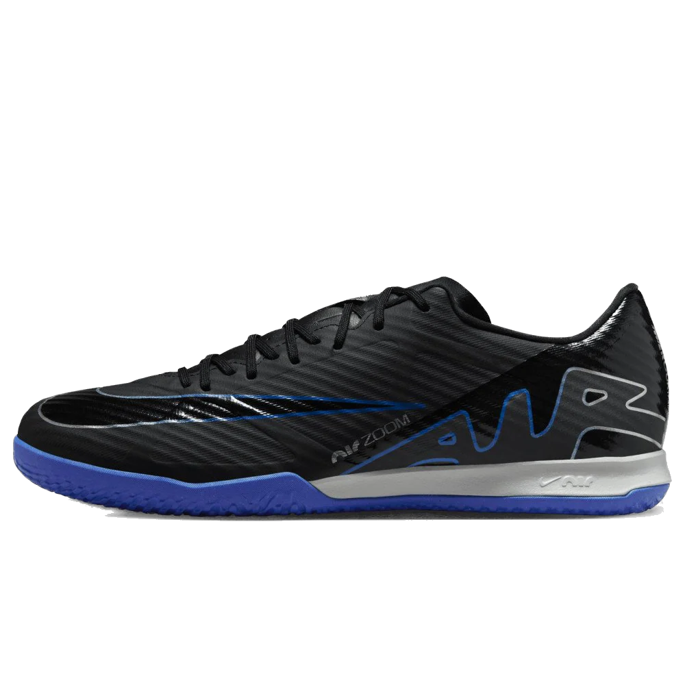 Nike Men's Zoom Mercurial Vapor 15 Academy Soccer Shoes - Black / Blue - Image 3